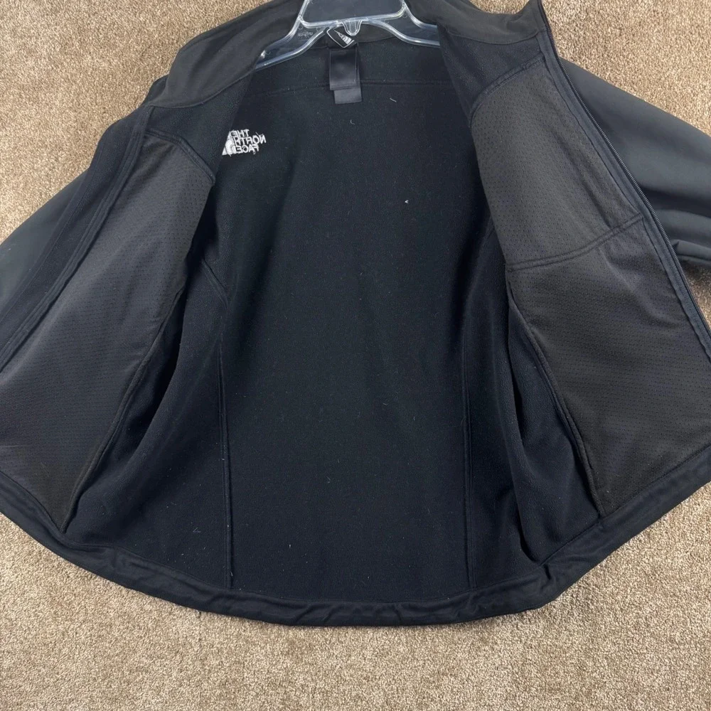 The North Face Apex Bionic Softshell Jacket Mens Black Medium Fleece Lined